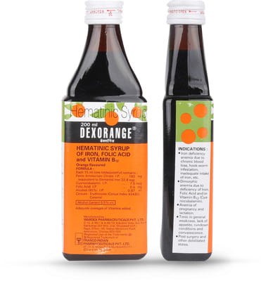 Dexorange Orange Flavour Bottle Of 200ml Syrup