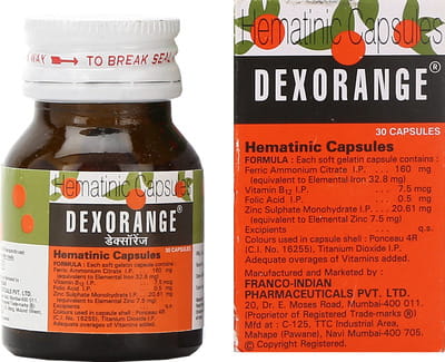 Dexorange Bottle Of 30 Capsules