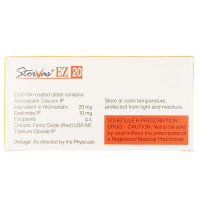 Storvas Ez 20mg Strip Of 10 Tablets
