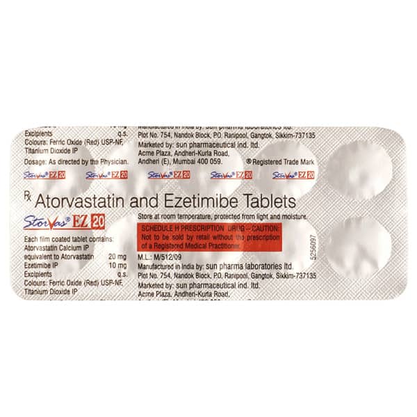 Storvas Ez 20mg Strip Of 10 Tablets