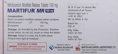Martifur Mr 100mg Strip Of 10 Tablets