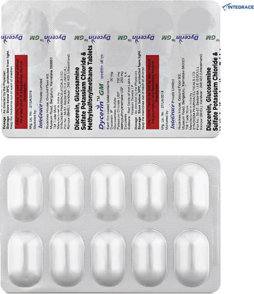 Dycerin Gm Strip Of 10 Tablets