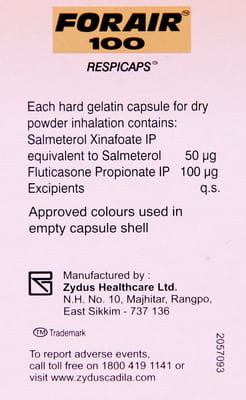 Forair 100mcg Bottle Of 30 Respicaps
