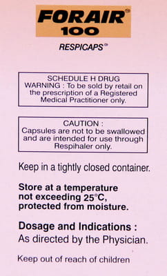 Forair 100mcg Bottle Of 30 Respicaps