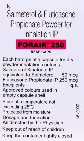 Forair 250mcg Box Of 30 Respicaps