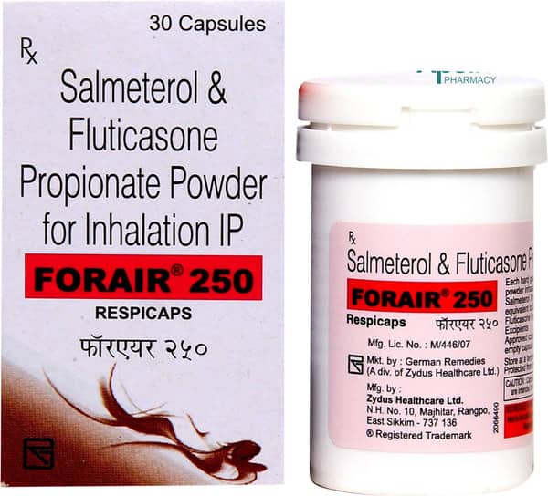 Forair 250mcg Box Of 30 Respicaps