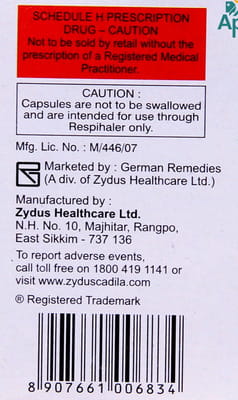 Forair 250mcg Box Of 30 Respicaps