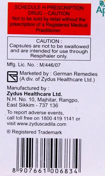 Forair 250mcg Box Of 30 Respicaps