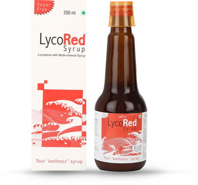 Lycored Suger Free Bottle Of 200ml Syrup