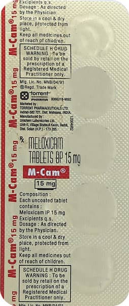 Mcam 15mg Strip Of 10 Tablets