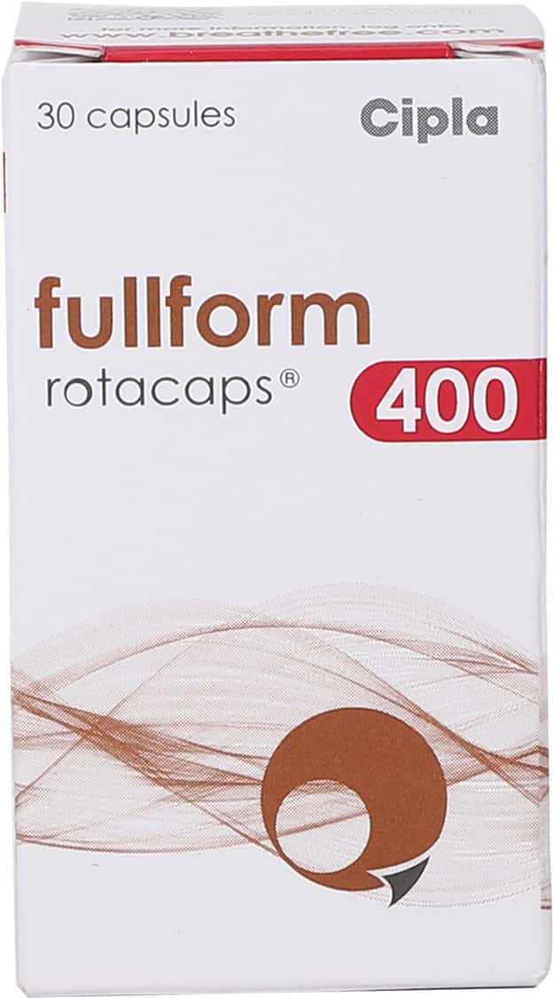 Fullform 400mcg Box Of 30 Rotacaps: Uses, Side Effects, Price & Dosage ...