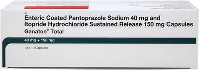 Ganaton Total Strip Of 10 Capsules