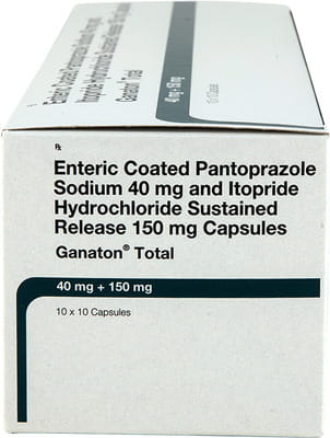 Ganaton Total Strip Of 10 Capsules