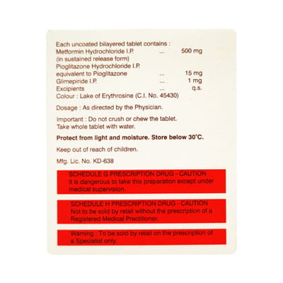Glyciphage Pg 1mg Strip Of 10 Tablets