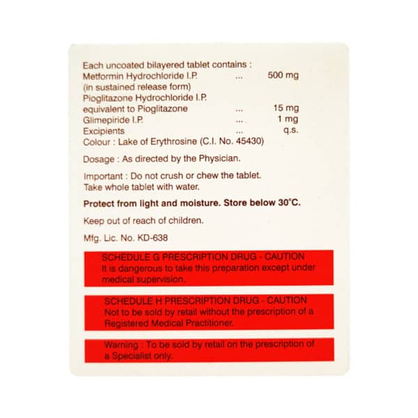 Glyciphage Pg 1Mg Strip Of 10 Tablets