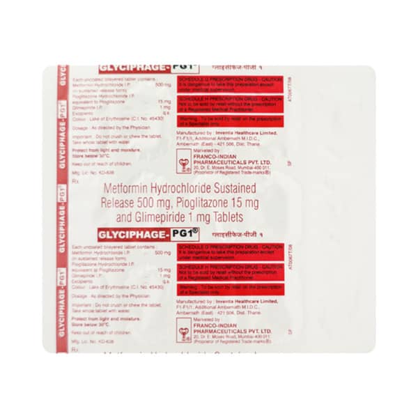 Glyciphage Pg 1Mg Strip Of 10 Tablets