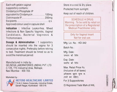 Imidil C Vaginal Suppos