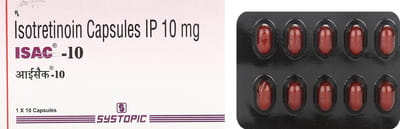Isac 10mg Strip Of 10 Capsules