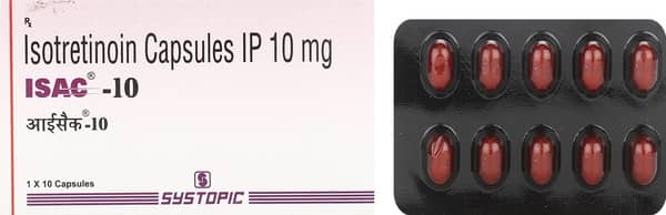 Isac 10mg Strip Of 10 Capsules
