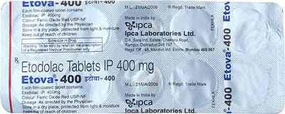 Etova 400mg Strip Of 10 Tablets
