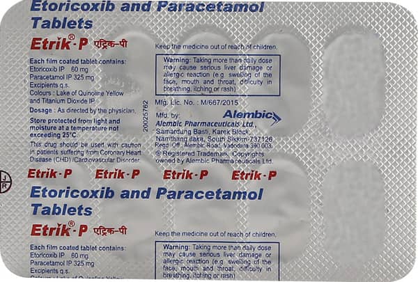 Etrik P Strip Of 10 Tablets
