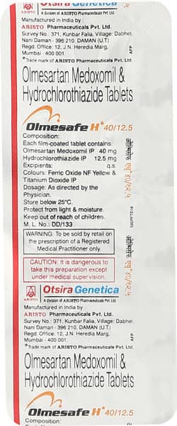 Olmesafe H 40/12.5mg Tablet