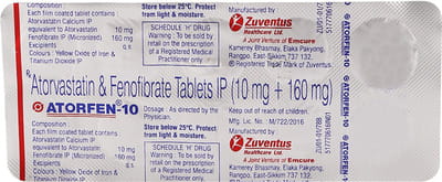 Atorfen 10mg Strip Of 10 Tablets
