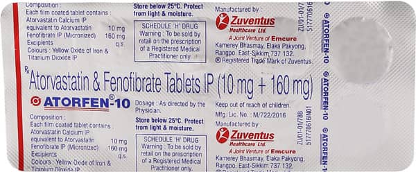 Atorfen 10mg Strip Of 10 Tablets