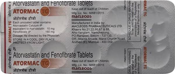 Atormac Tg Strip Of 10 Tablets