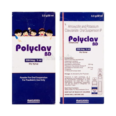 Polyclav Bd Bottle Of 30ml Dry Syrup