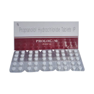 Prolol 10mg Strip Of 10 Tablets