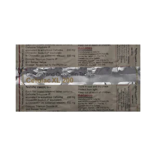 Cefolac Xl 200mg Strip Of 10 Tablets