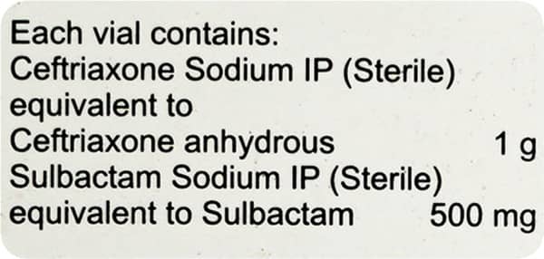 Cefrine Plus 1500mg Dry Vial Of 1 Powder For Injection