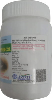 Chloramphenicol Bottle Of 100 Eye Aplicaps
