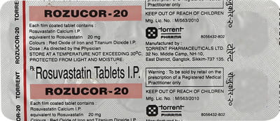 Rozucor 20mg Strip Of 10 Tablets