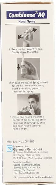 Combinase Aq Bottle Of 7ml Nasal Spray