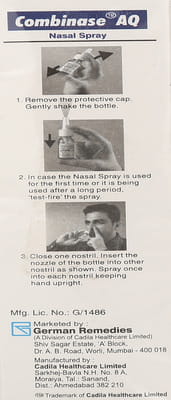 Combinase Aq Bottle Of 7ml Nasal Spray