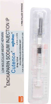 Cutenox 20mg Pre Filled Syringe Of 0.2ml Injection