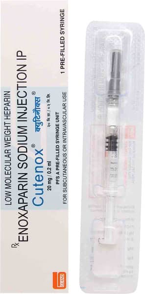 Cutenox 20mg Pre Filled Syringe Of 0.2ml Injection
