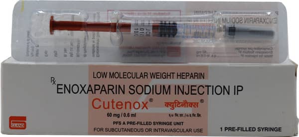 Cutenox 60Mg Pre Filled Syringe Of 0.6Ml Injection