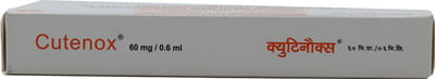 Cutenox 60mg Pre Filled Syringe Of 0.6ml Injection