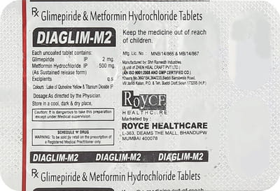 Diaglim M 2mg Strip Of 10 Tablets