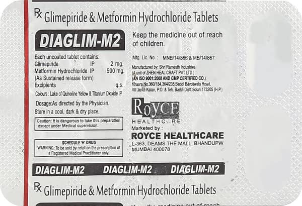Diaglim M 2Mg Strip Of 10 Tablets
