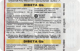 Dibeta Gb Strip Of 10 Tablets