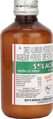 Solacid O Sugar Free Bottle Of 170ml Suspension