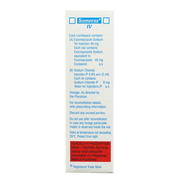 Sompraz 40Mg Dry Vial Of 1 Powder For Injection
