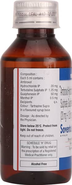 Soventus Bottle Of 100ml Syrup