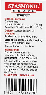 Spasmonil Bottle Of 10ml Oral Drops