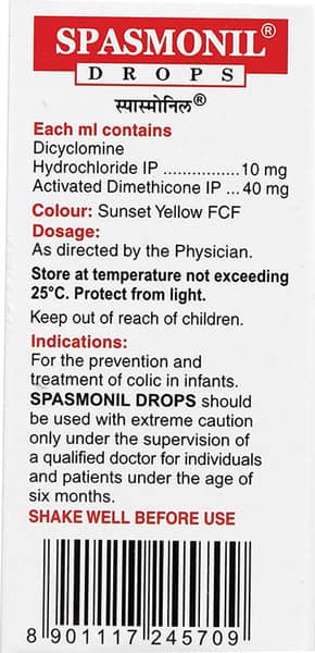 Spasmonil Bottle Of 10ml Oral Drops