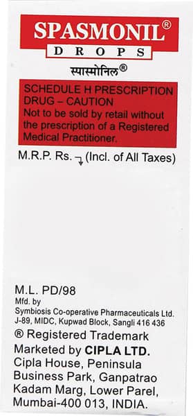 Spasmonil Bottle Of 10ml Oral Drops